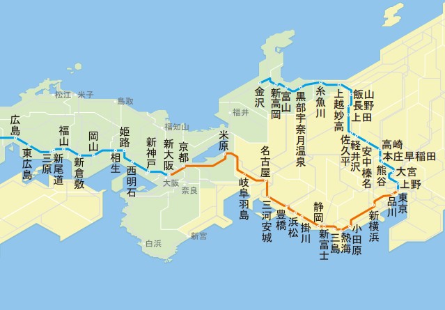 広島 新幹線 路線図