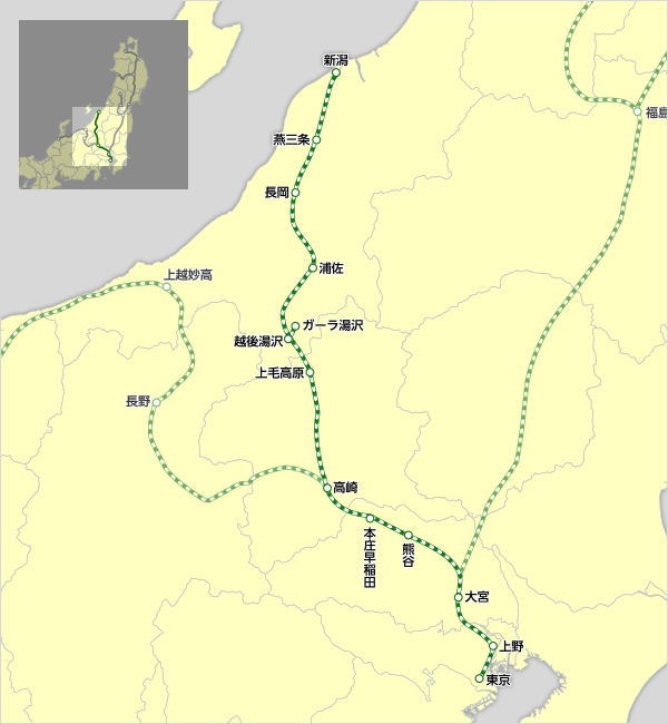 新潟県 新幹線 路線図